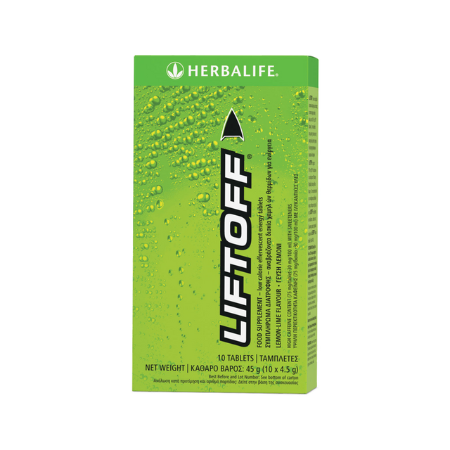 Lift Off® Effervescent Energy Drink Lemon-lime 10 tablets per box