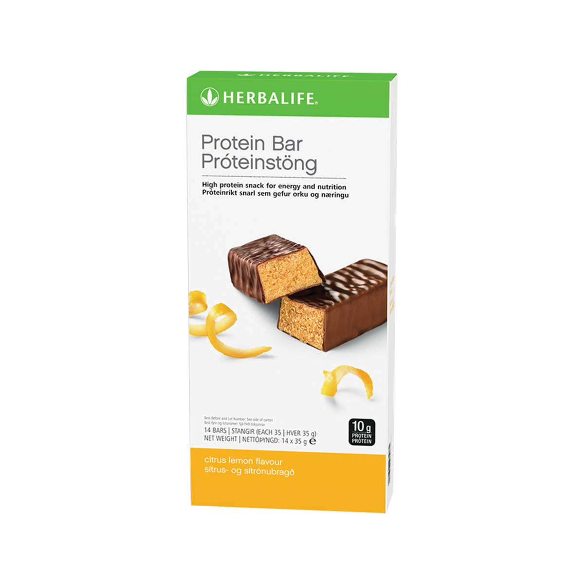 Protein Bars Citrus Lemon. 14 bars per box