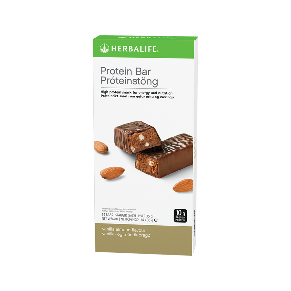 Protein Bars Vanilla Almond 14 bars per box
